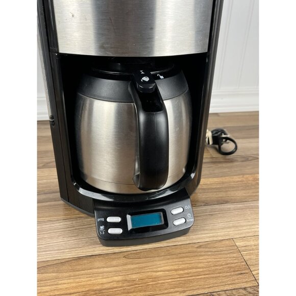 Krups Coffee Maker Stainless Programmable Drip Machine Thermal Carafe FMF5 10CUP - Picture 5 of 14